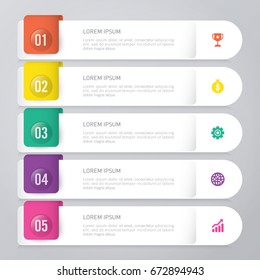 infographic template 5 options