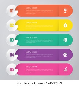 infographic template 5 options