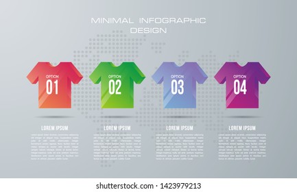 Infographic template with 5 options, workflow, process chart,Timeline infographics design vector can be used for workflow layout, diagram, annual report, web design, steps or processes. - Vector
