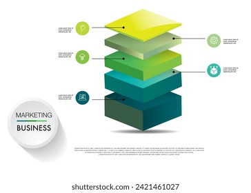 infographic template 5 step for business direction, marketing strategy, diagram, data, glowth, arrow timeline, for presentation report and progress	