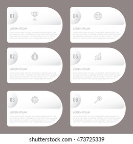 infographic template 6 options