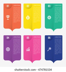 infographic template 6 options
