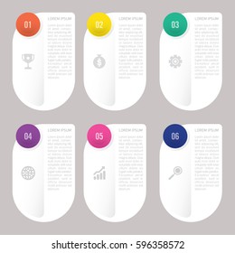 infographic template 6 options