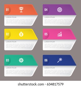 infographic template 6 options