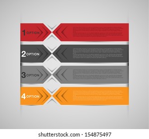 infographic template, abstract colorful banners, tags, labels