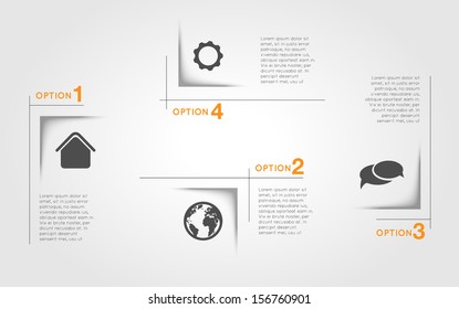 infographic template, abstract squares, tags, labels