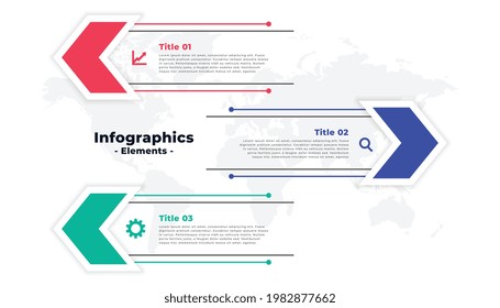 infographic template in arrow style design