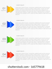 Infographic Template with arrows.