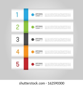 infographic template, banners, design elements, option steps