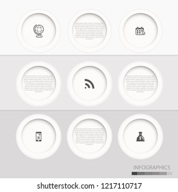 infographic template brochure CONCEPT flowchart
