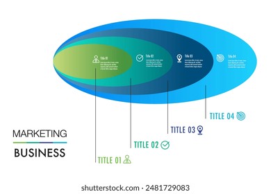  Infographic template for business 4 Steps processes for Business concept