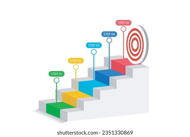 Infographic template for business. 5 step Modern object Sales funnel diagram, presentation vector infographic.