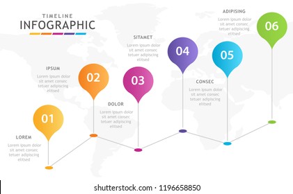 Infographic template for business. 5 steps Balloon Timeline diagram, presentation vector infographic.