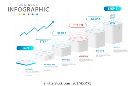 Infographic template for business. 6 Steps Modern Sci-fi project timeline, presentation vector infographic.