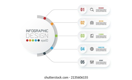 Infographic template business concept with diagram.