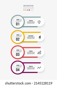 Infographic template business concept with diagram.