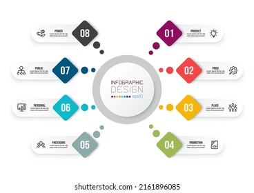 Infographic template business concept with diagram.