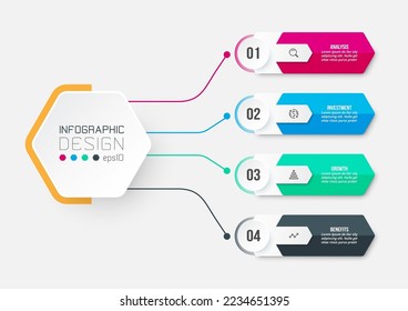 Infographic template business concept with diagram.