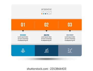 Infographic template business concept with diagram.