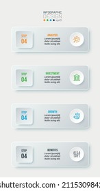 Concepto de negocio de plantillas de infografía con flujo de trabajo.