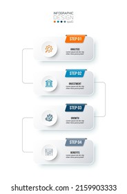 Infographic template business concept with workflow.