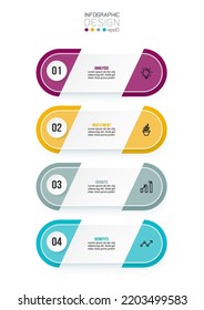Concepto de negocio de plantillas de infografía con flujo de trabajo.