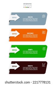Concepto de negocio de plantillas de infografía con flujo de trabajo.
