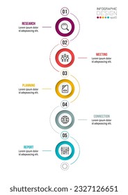 Infographic template business concept with workflow.