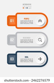 Concepto de negocio de Plantilla infográfica con flujo de trabajo.