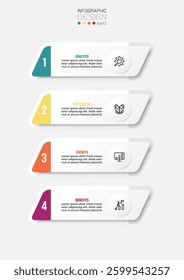 Infographic template business concept with workflow.
