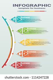 Infographic template for business.
Creative vector illustration