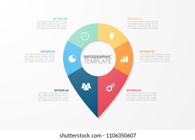 Infographic template for business, education, web design, banners, brochures, flyers, diagram, workflow, timeline. Vector infographic element.