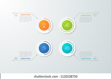 Infographic template for business, education, web design, banners, brochures, flyers, diagram, workflow, timeline. Vector illustration.