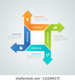 Infographic template for business, education, web design, banners, brochures, flyers, diagram, workflow, timeline. Vector illustration.