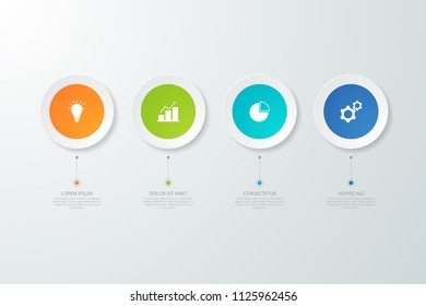 Infographic template for business, education, web design, banners, brochures, flyers, diagram, workflow, timeline. Vector illustration.