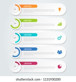 Infographic template for business, education, web design, banners, brochures, flyers, diagram, workflow, timeline. Vector illustration.