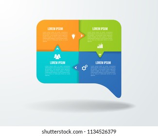 Infographic template for business, education, web design, banners, brochures, flyers, diagram, workflow, timeline. Vector illustration.