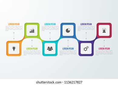 Infographic template for business, education, web design, banners, brochures, flyers, diagram, workflow, timeline. Vector illustration.