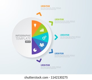Infographic template for business, education, web design, banners, brochures, flyers, diagram, workflow, timeline. Vector illustration.