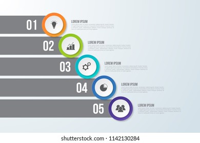 Infographic template for business, education, web design, banners, brochures, flyers, diagram, workflow, timeline. Vector illustration.