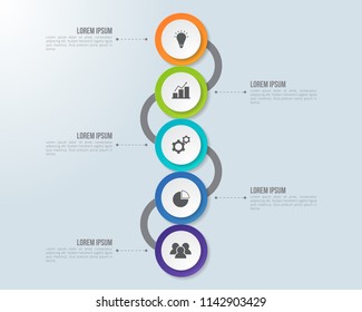 Infographic template for business, education, web design, banners, brochures, flyers, diagram, workflow, timeline. Vector illustration.