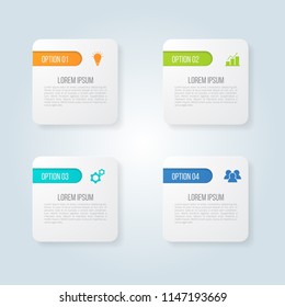 Infographic template for business, education, web design, banners, brochures, flyers, diagram, workflow, timeline. Vector illustration.