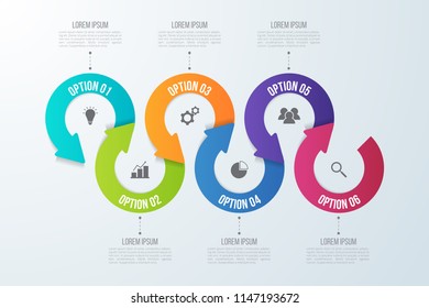 Infographic template for business, education, web design, banners, brochures, flyers, diagram, workflow, timeline. Vector illustration.
