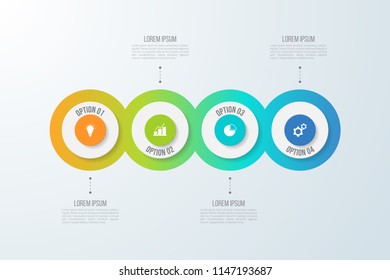 Infographic template for business, education, web design, banners, brochures, flyers, diagram, workflow, timeline. Vector illustration.