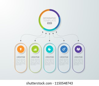 Infographic template for business, education, web design, banners, brochures, flyers, diagram, workflow, timeline. Vector illustration.