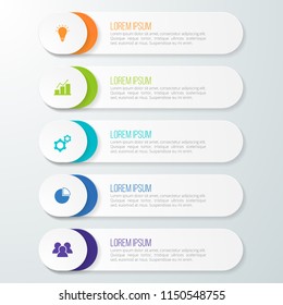 Infographic template for business, education, web design, banners, brochures, flyers, diagram, workflow, timeline. Vector illustration.