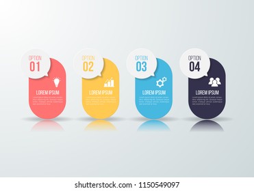 Infographic template for business, education, web design, banners, brochures, flyers, diagram, workflow, timeline. Vector illustration.