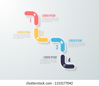 Infographic template for business, education, web design, banners, brochures, flyers, diagram, workflow, timeline. Vector illustration.