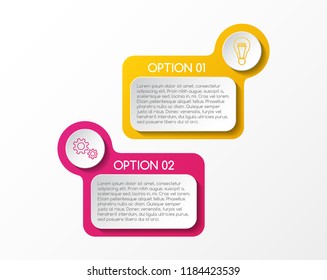Infographic template with business icons. Vector.
