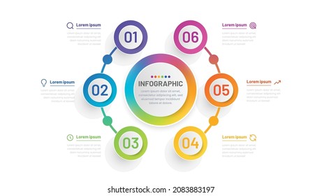 Infographic template Business Marketing Corporate Timeline